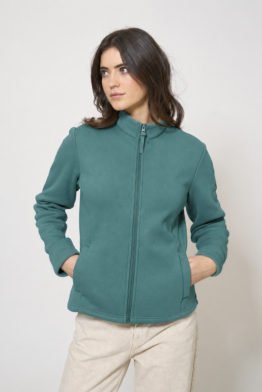 Jacket with anchor embroidered on the shoulder