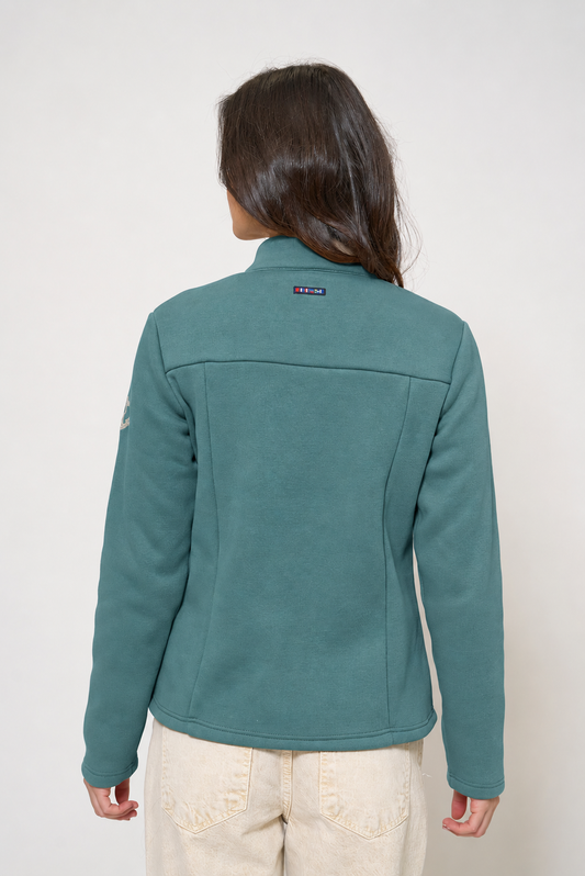 Jacket with anchor embroidered on the shoulder