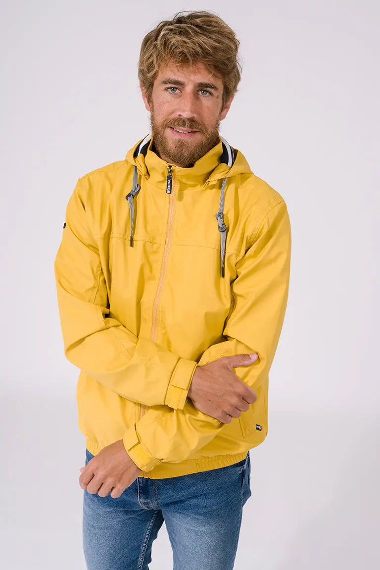 Veste de pluie courte pour homme avec doublure en coton - C3050