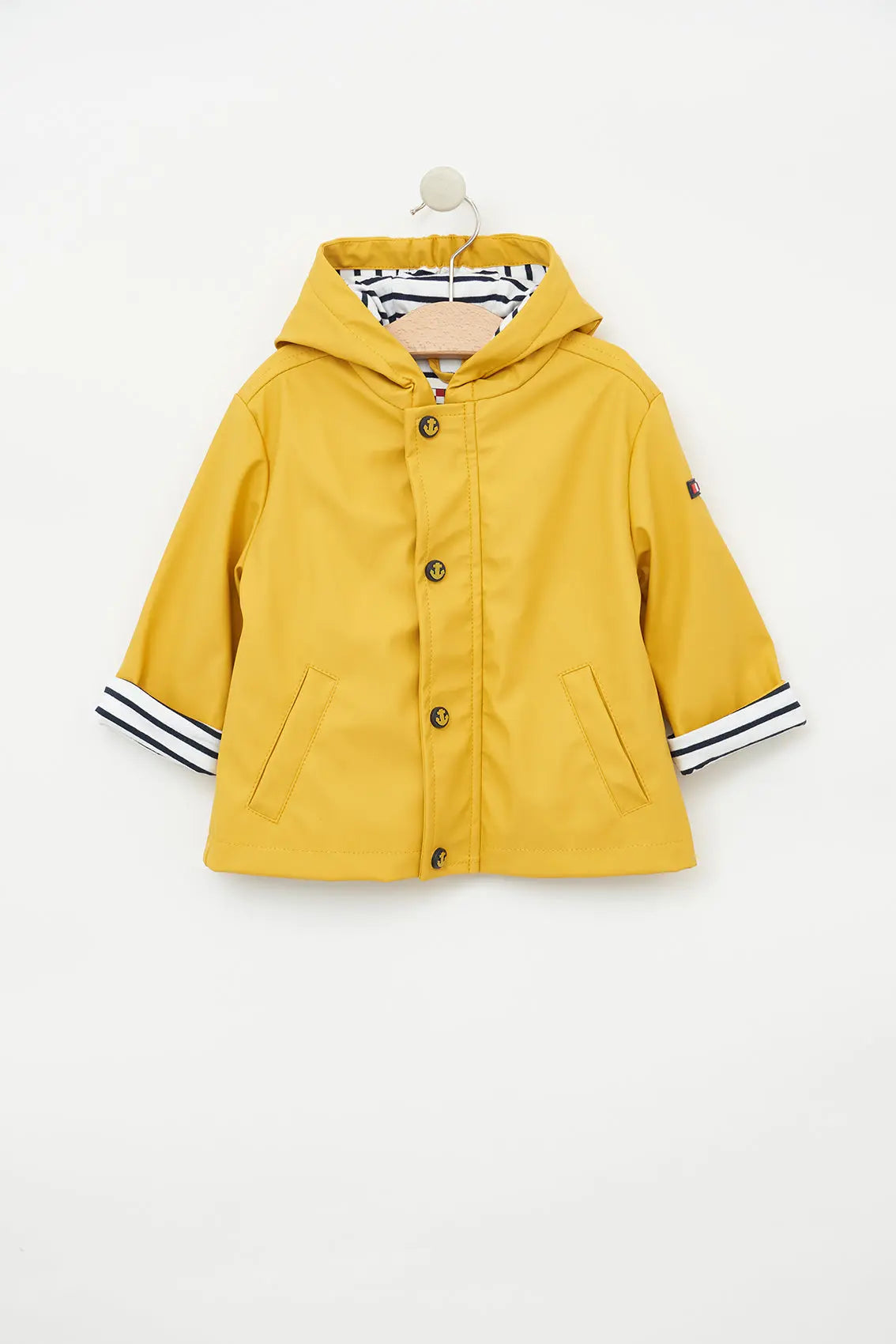 Chubasquero de Bebé Poliuretano forro a rayas en algodón batela1991