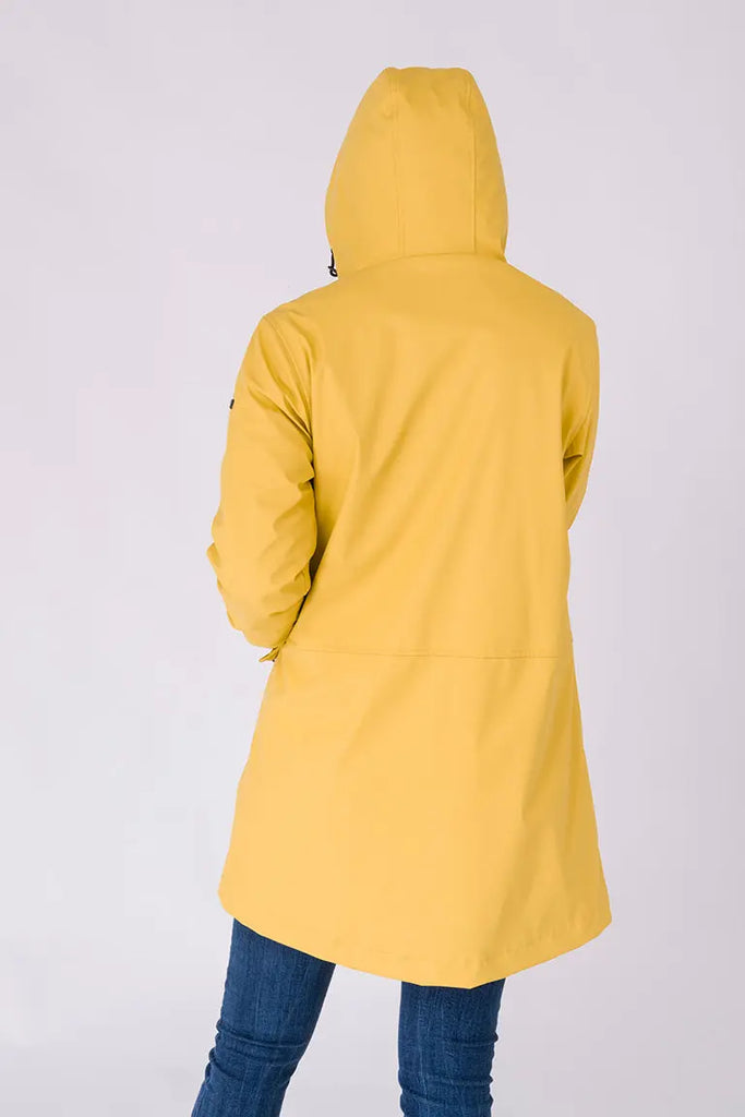 IRIDIA Chubasquero, Color Amarillo Miel, L para Mujer: : Moda