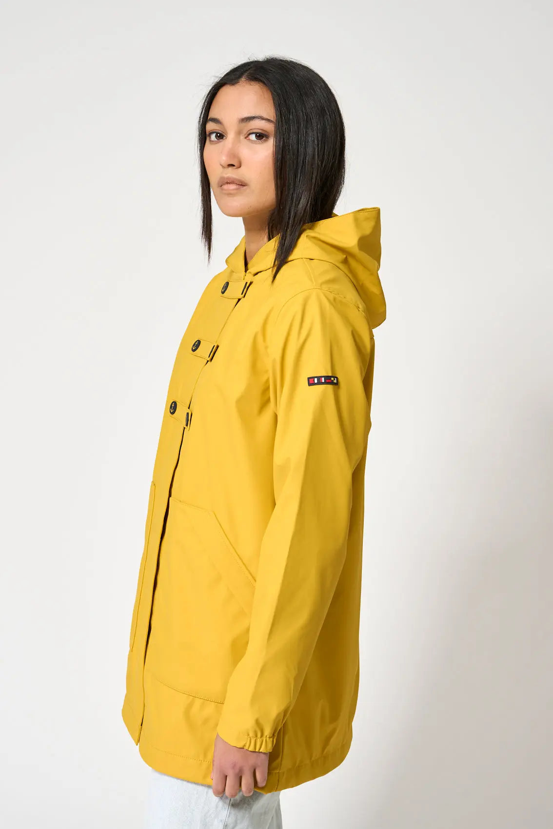 Sailor raincoat with anchor details