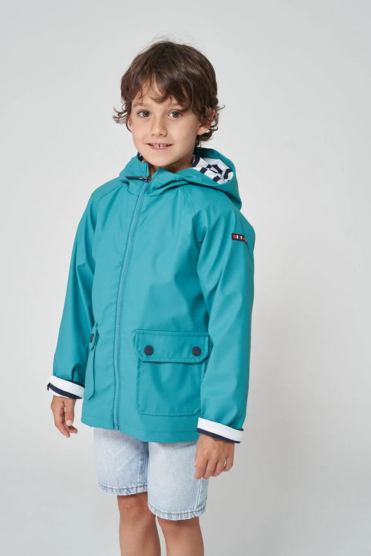 Boy's sailor raincoat with striped lining (OUTLET)