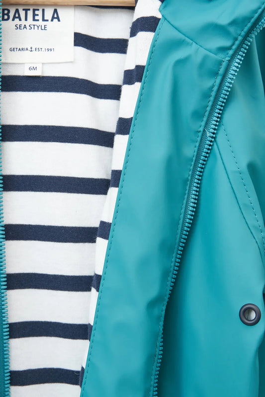 Boy's sailor raincoat with striped lining (OUTLET)