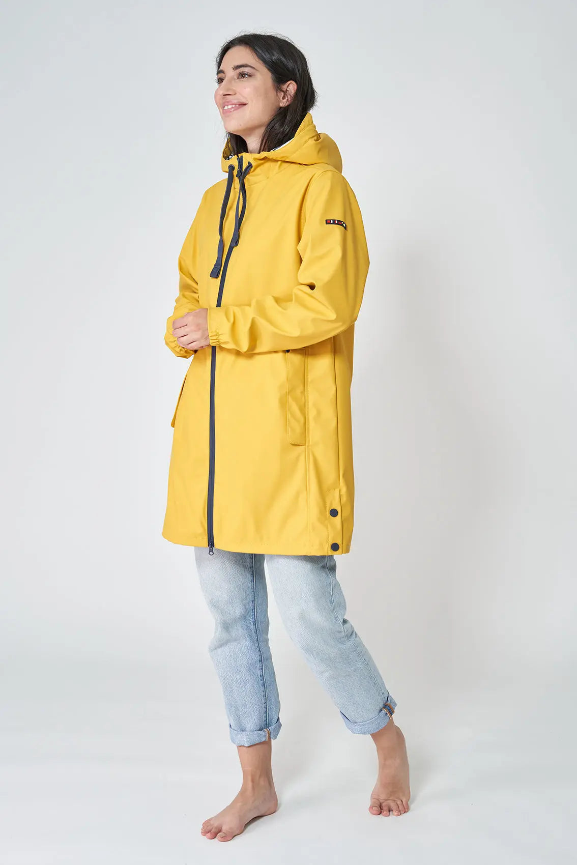 Women's Polyurethane Waterproof Raincoat with Lining batela1991