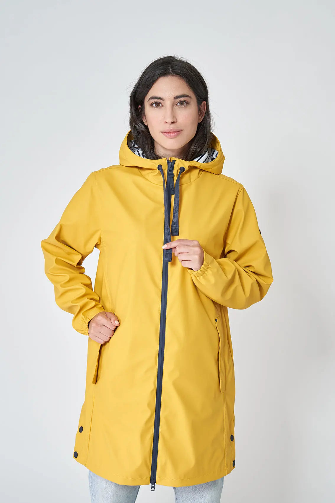 Chubasquero Polar Amarillo Mujer Forro Polar Chubasquero Moda