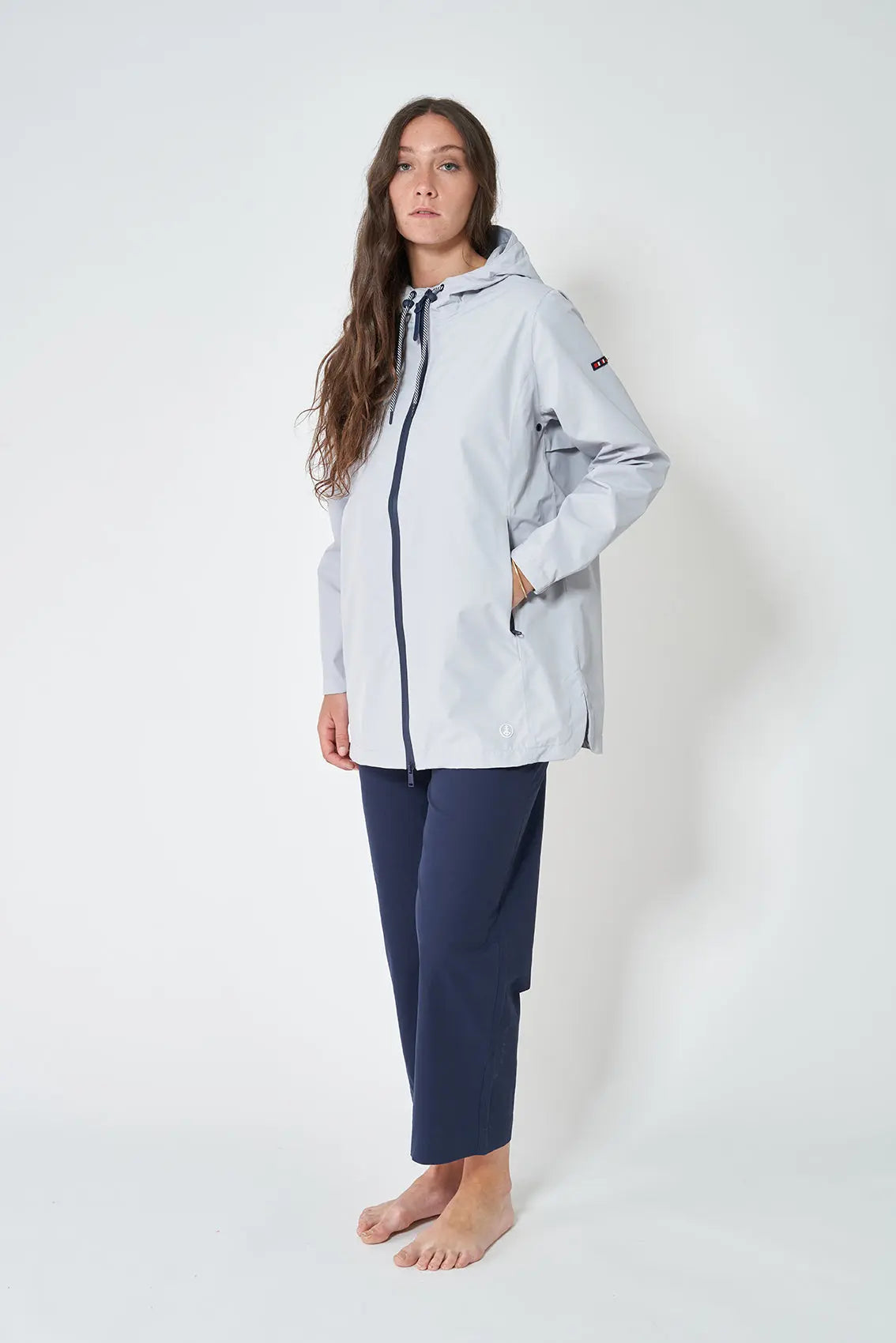 Chubasquero sin forro con costuras selladas 100% Impermeable