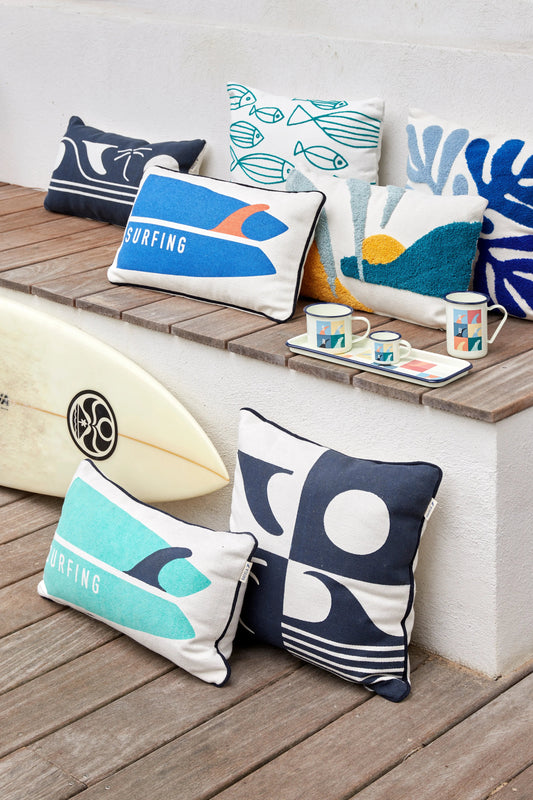Cojín de algodón 'Surfing' Batela Deco 2025