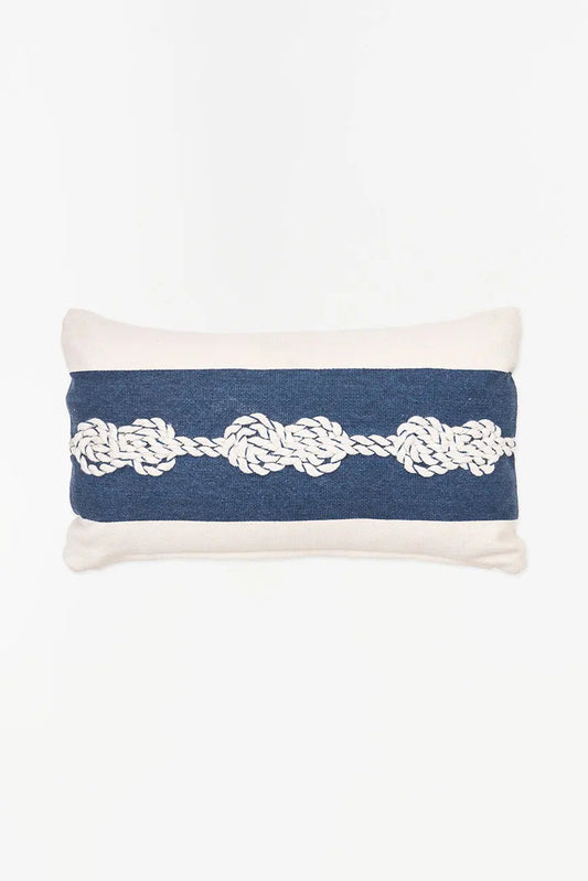 Cojín de algodón nudos marineros - decoración marinera