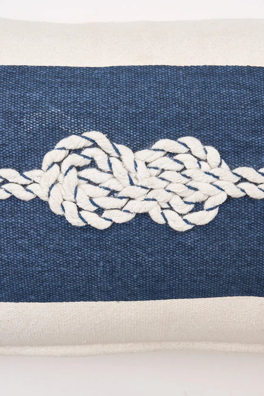 Cojín de algodón nudos marineros - decoración marinera