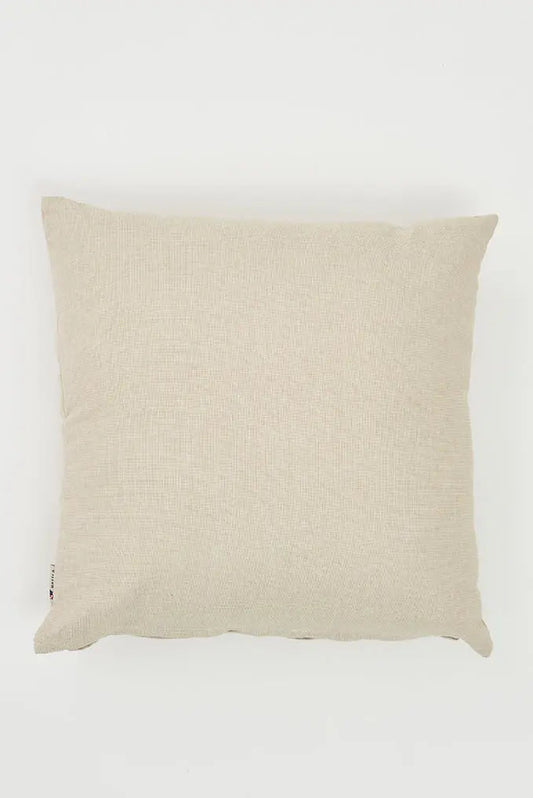 Cojín en algodón con caracola estampada