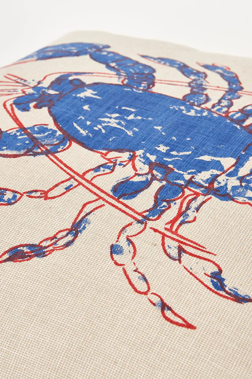 Lobster print cushion - D7338