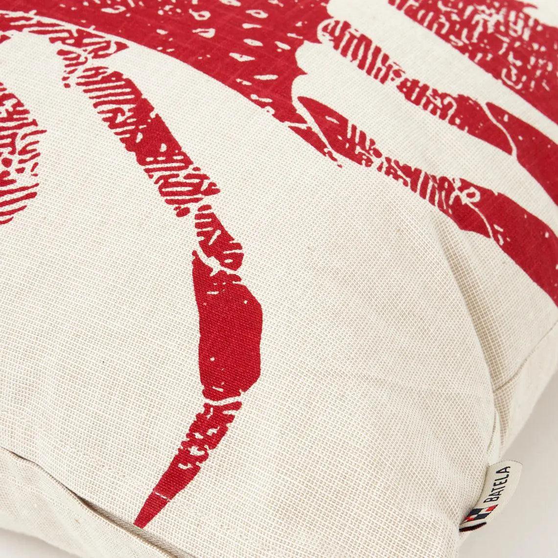 Cojín náutico con un cangrejo rojo - D7337 Batela