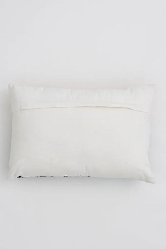 Sunset cushion in embroidered cotton