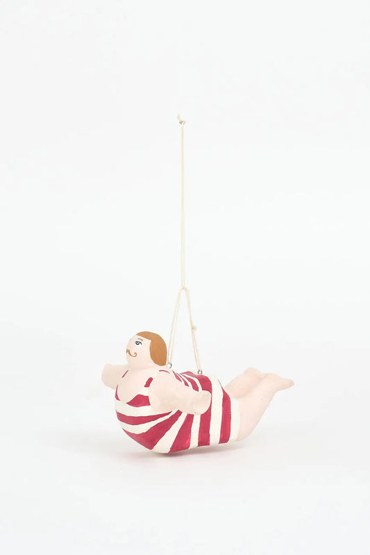 Colgante bañista de papel maché . Decoración marinera