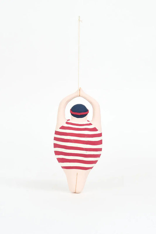 Colgante de bañista en papel maché - Batela