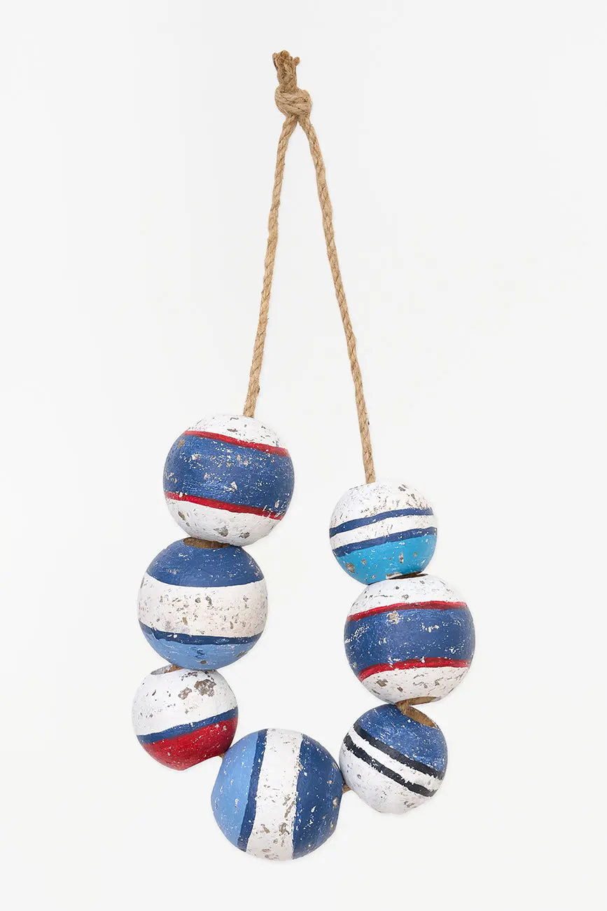 Colgante de boyas de madera - Decoración náutica