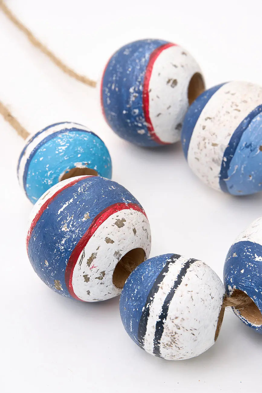 Colgante de boyas de madera - Decoración náutica