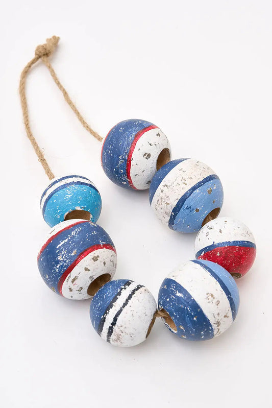 Colgante de boyas de madera - Decoración náutica