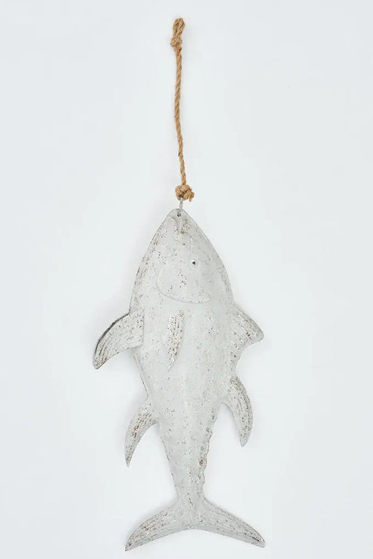 Colgante de hojalata con forma de pez