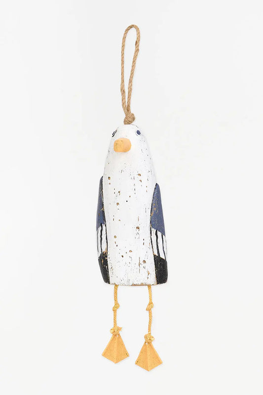 Colgante de madera con forma de gaviota - Decoración Marinera