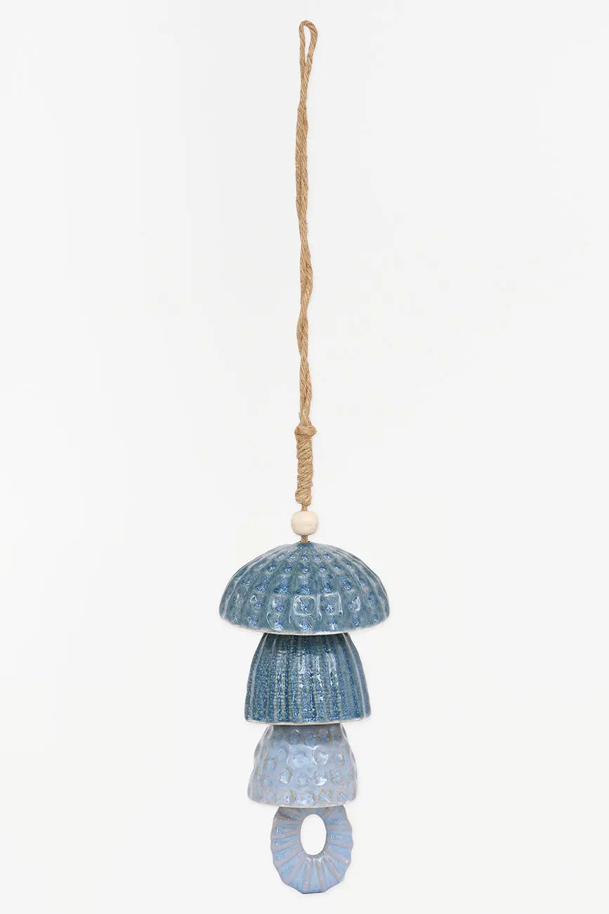 Colgante decorativo conchas fabricado en gres - Decoración marina