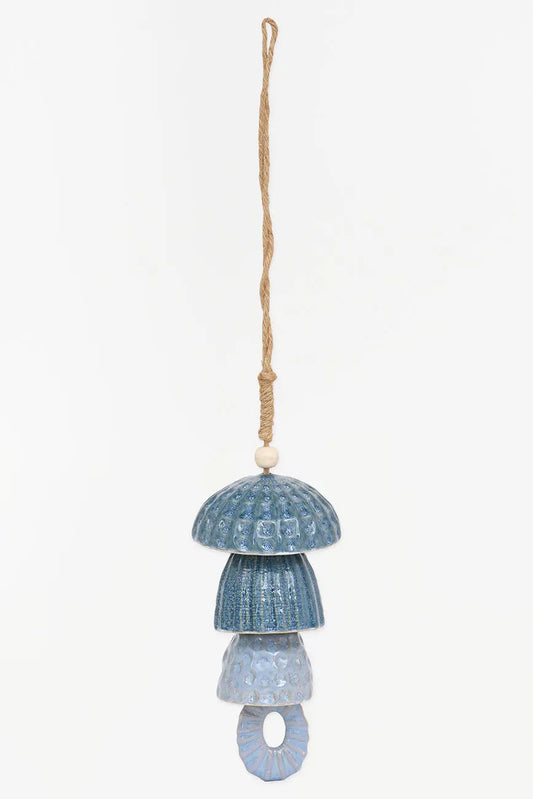 Colgante decorativo conchas fabricado en gres - Decoración marina