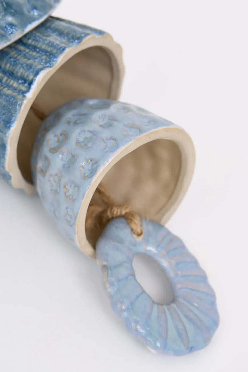 Colgante decorativo conchas fabricado en gres - Decoración marina