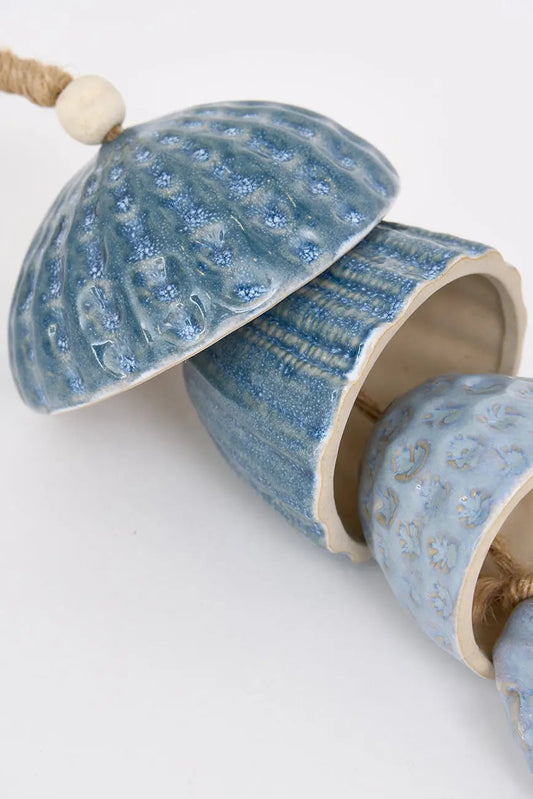Colgante decorativo conchas fabricado en gres - Decoración marina