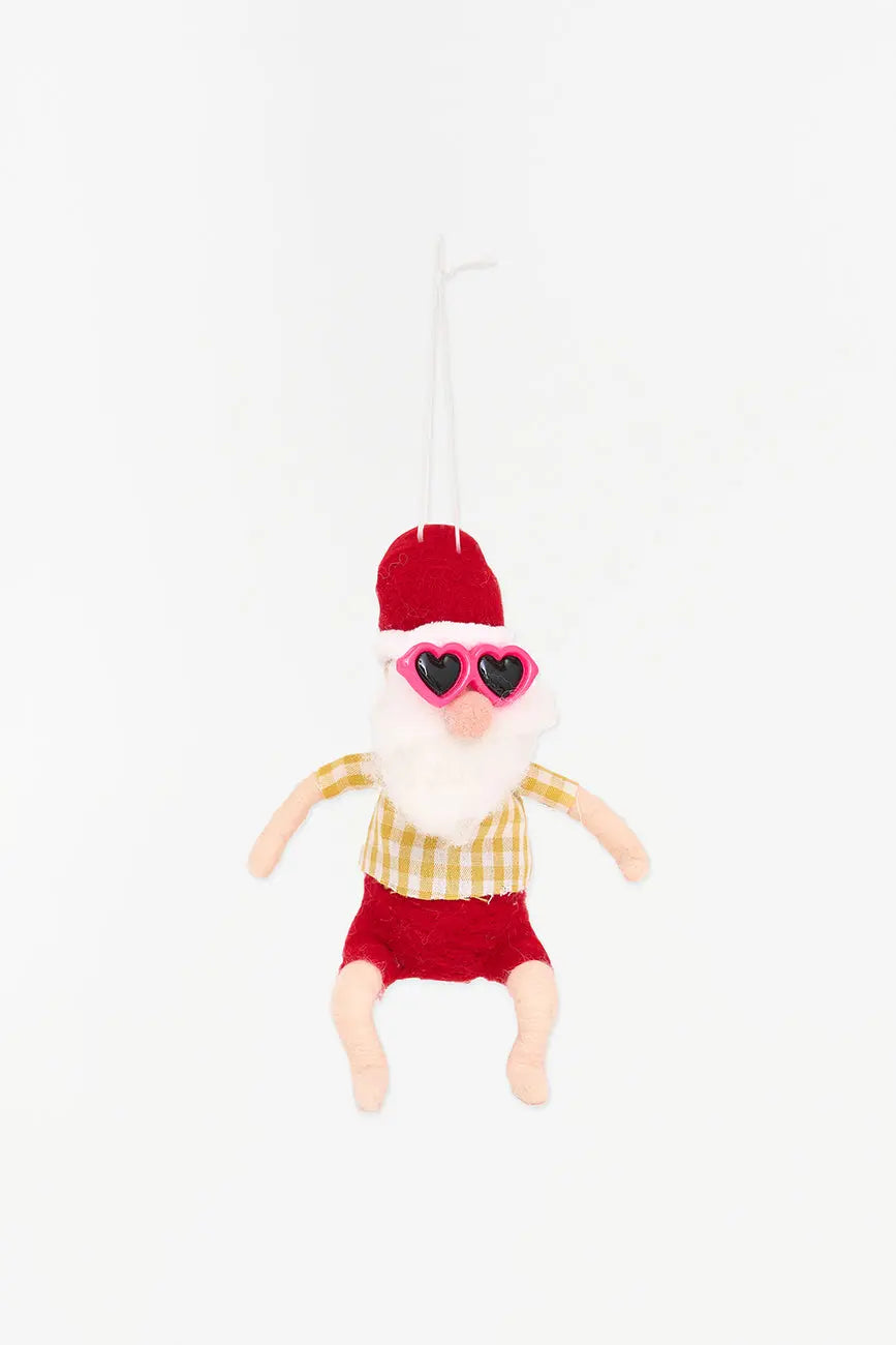 Colgante navideño en fieltro Santa Claus