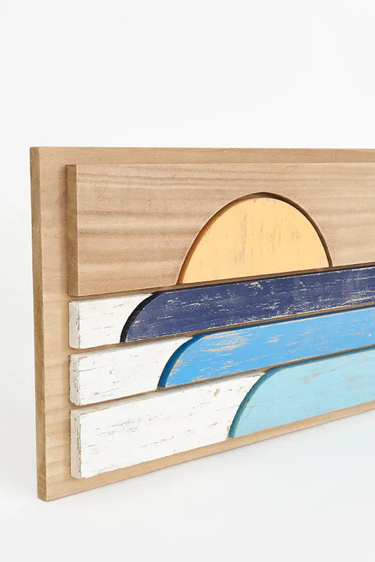 Cuadro de madera puesta de sol - BATELA SURF