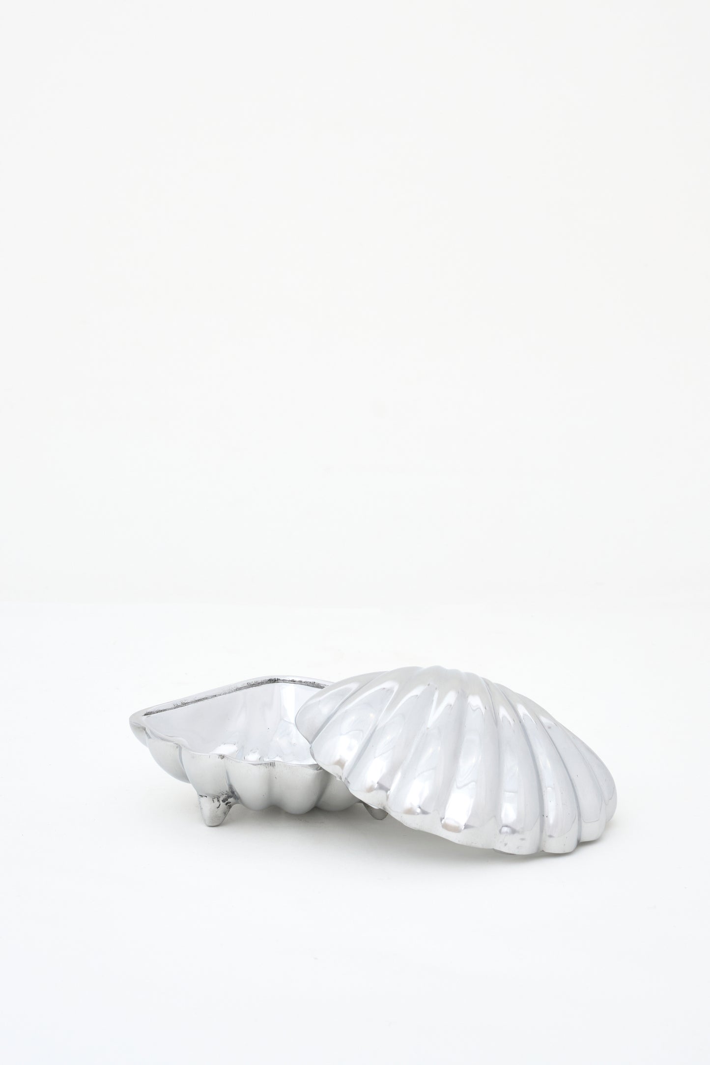 Decorative shell-shaped aluminum box