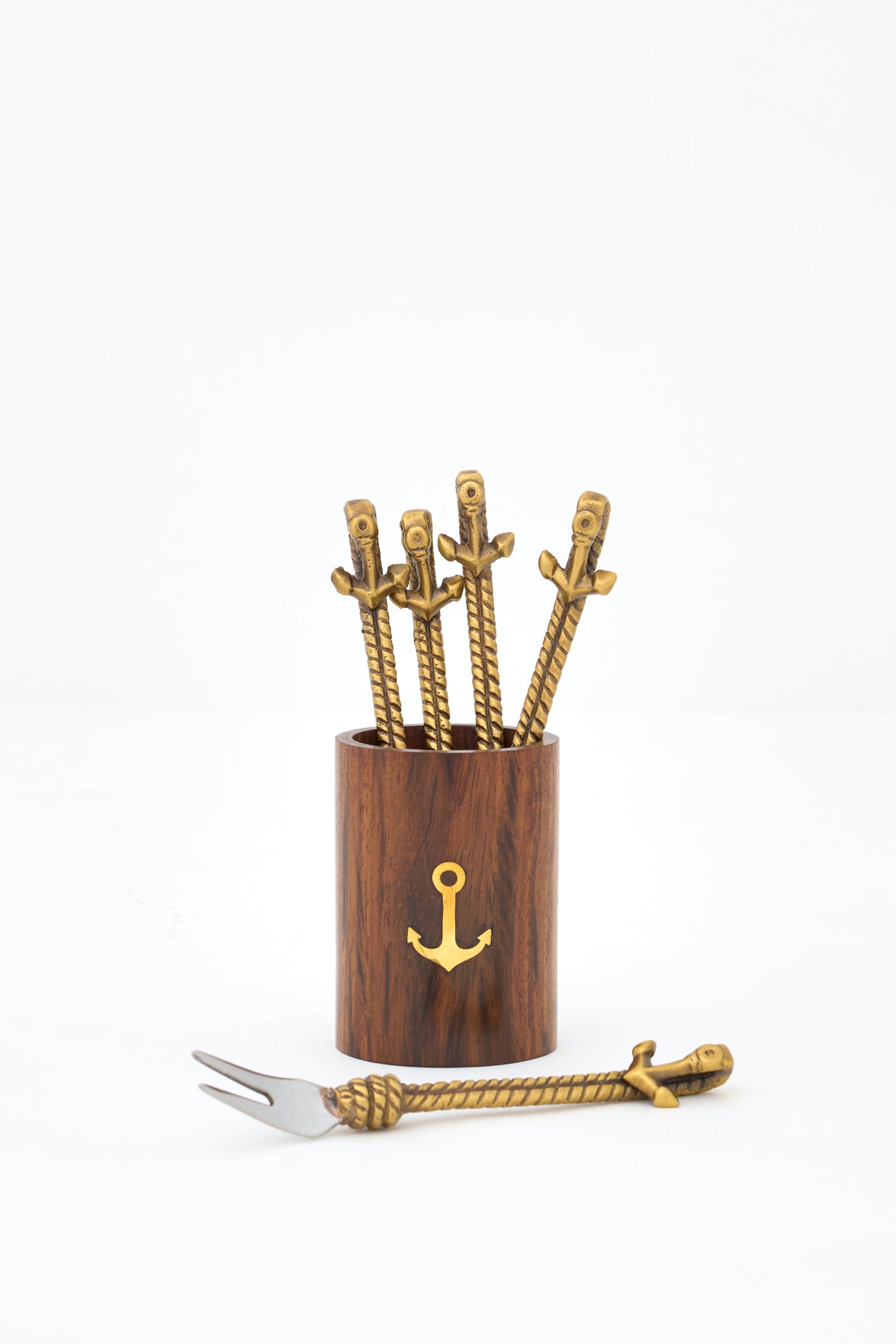 Pinchos cocktail ancla set 6 con cubo