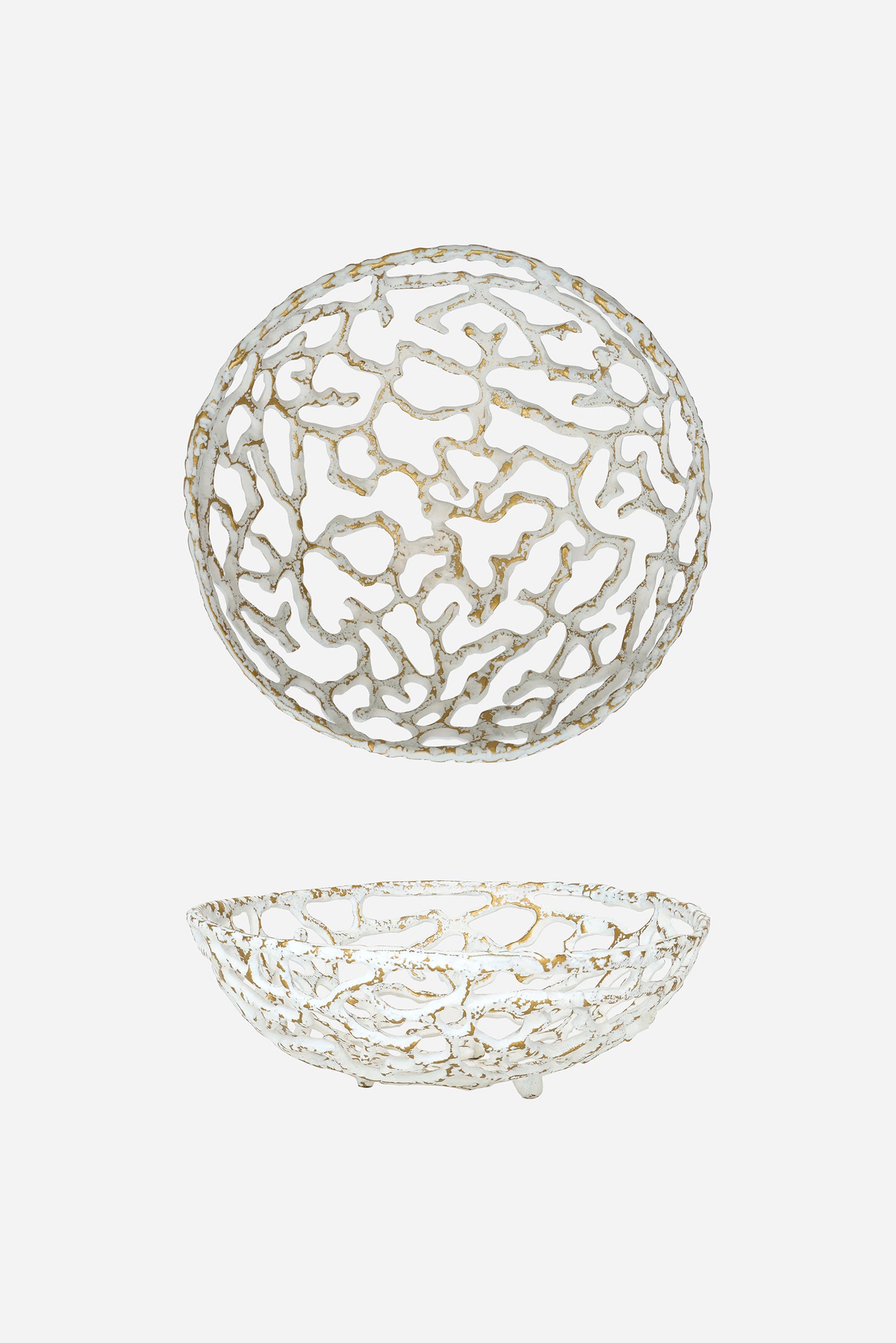 Coral aluminum bowl