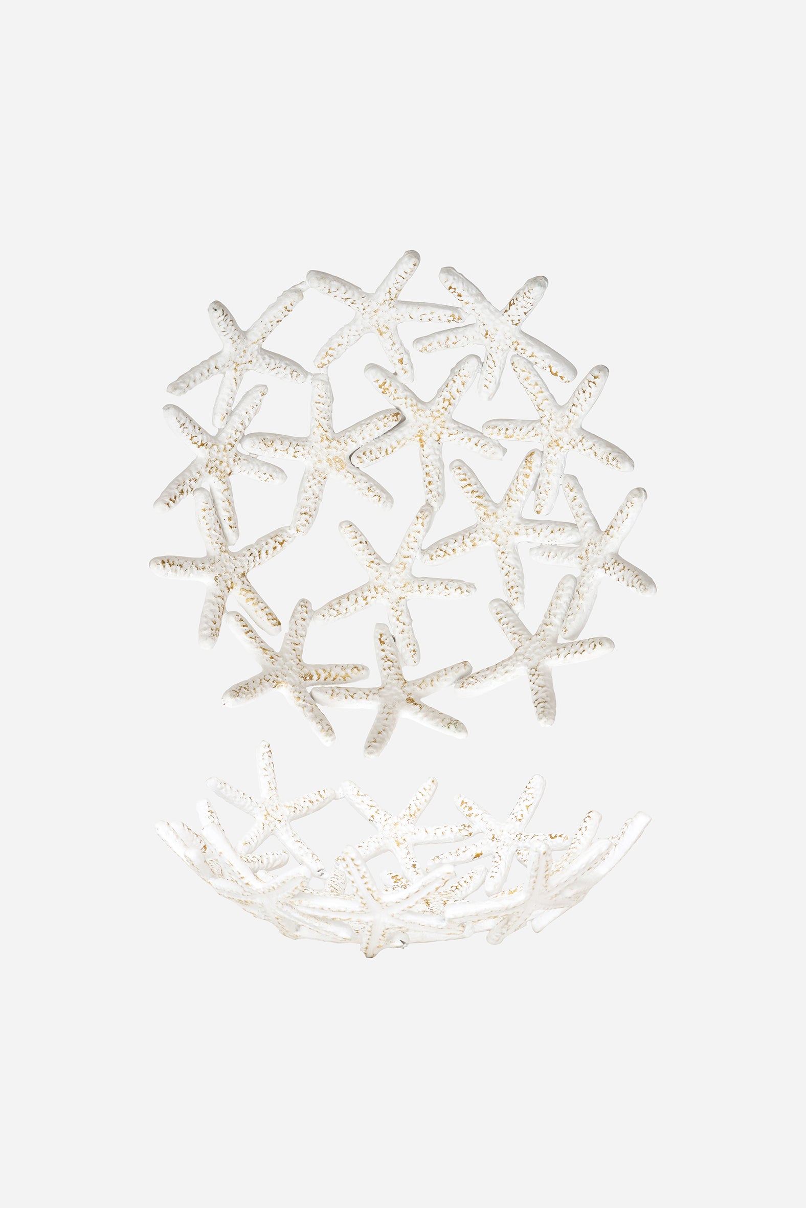 Aluminum bowl with starfish