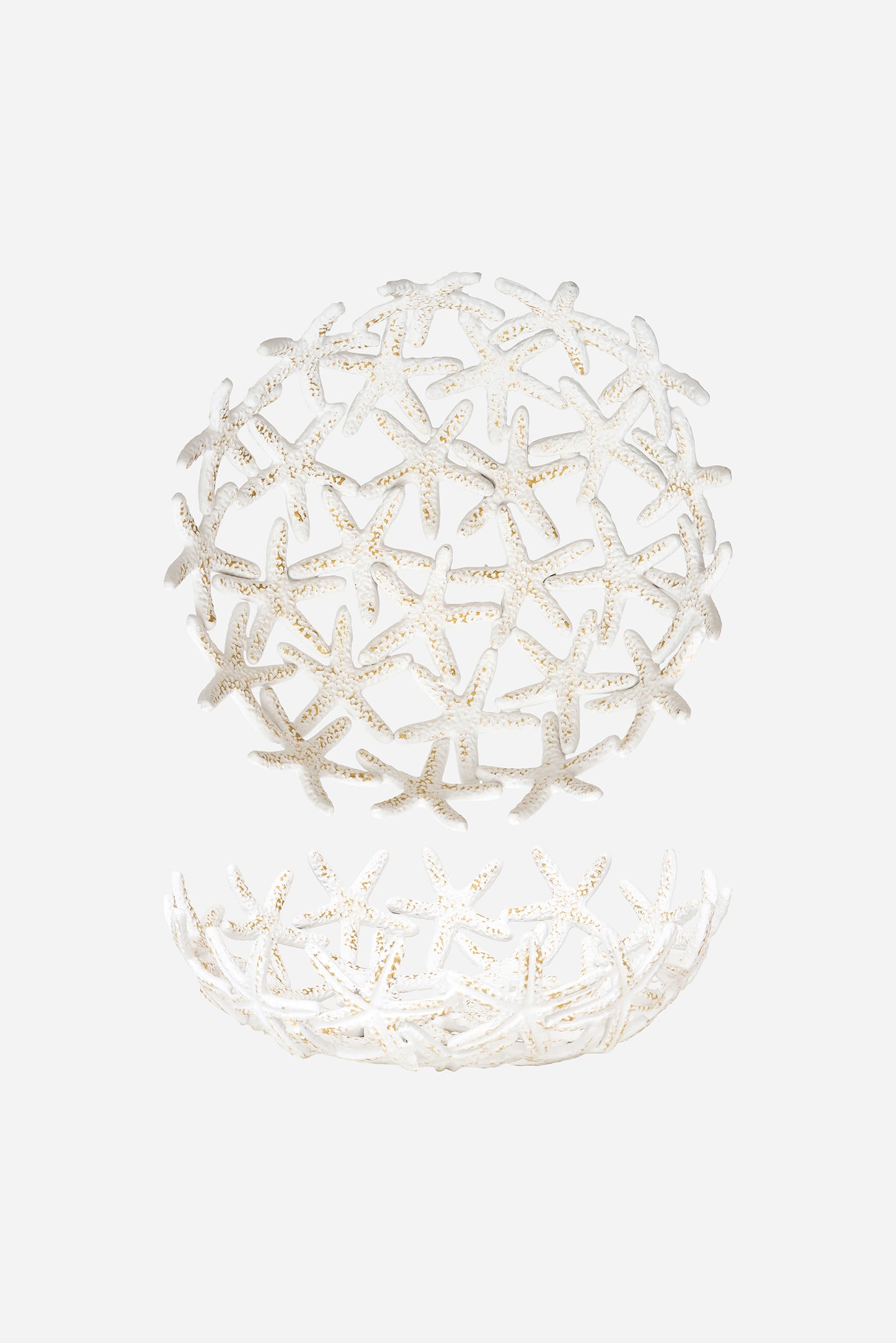 Large starfish aluminum bowl