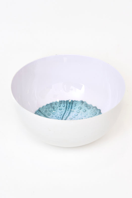 Decorative sea urchin metal bowl