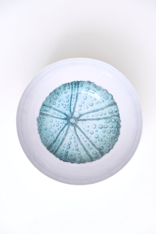 Decorative sea urchin metal bowl