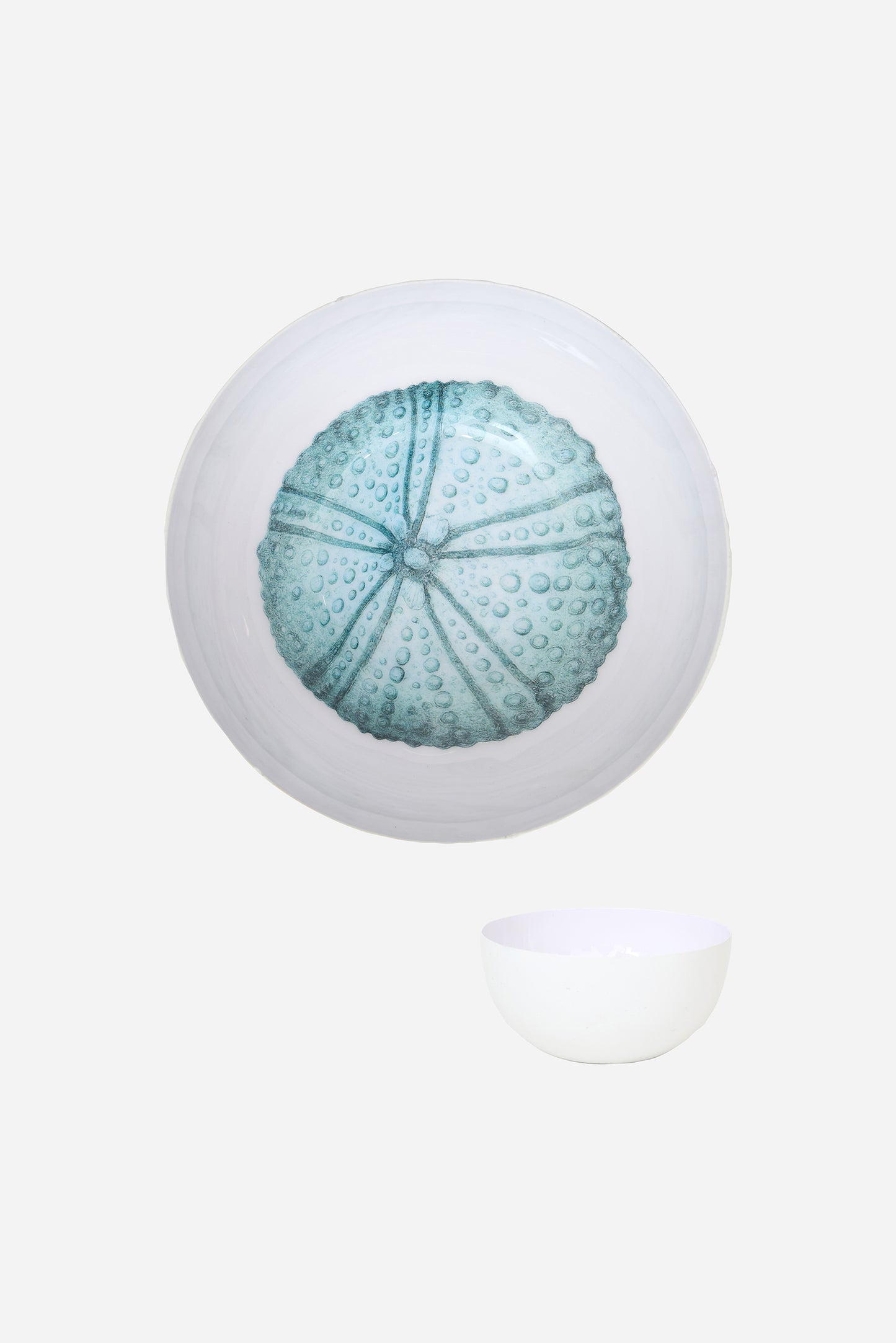 Decorative sea urchin metal bowl