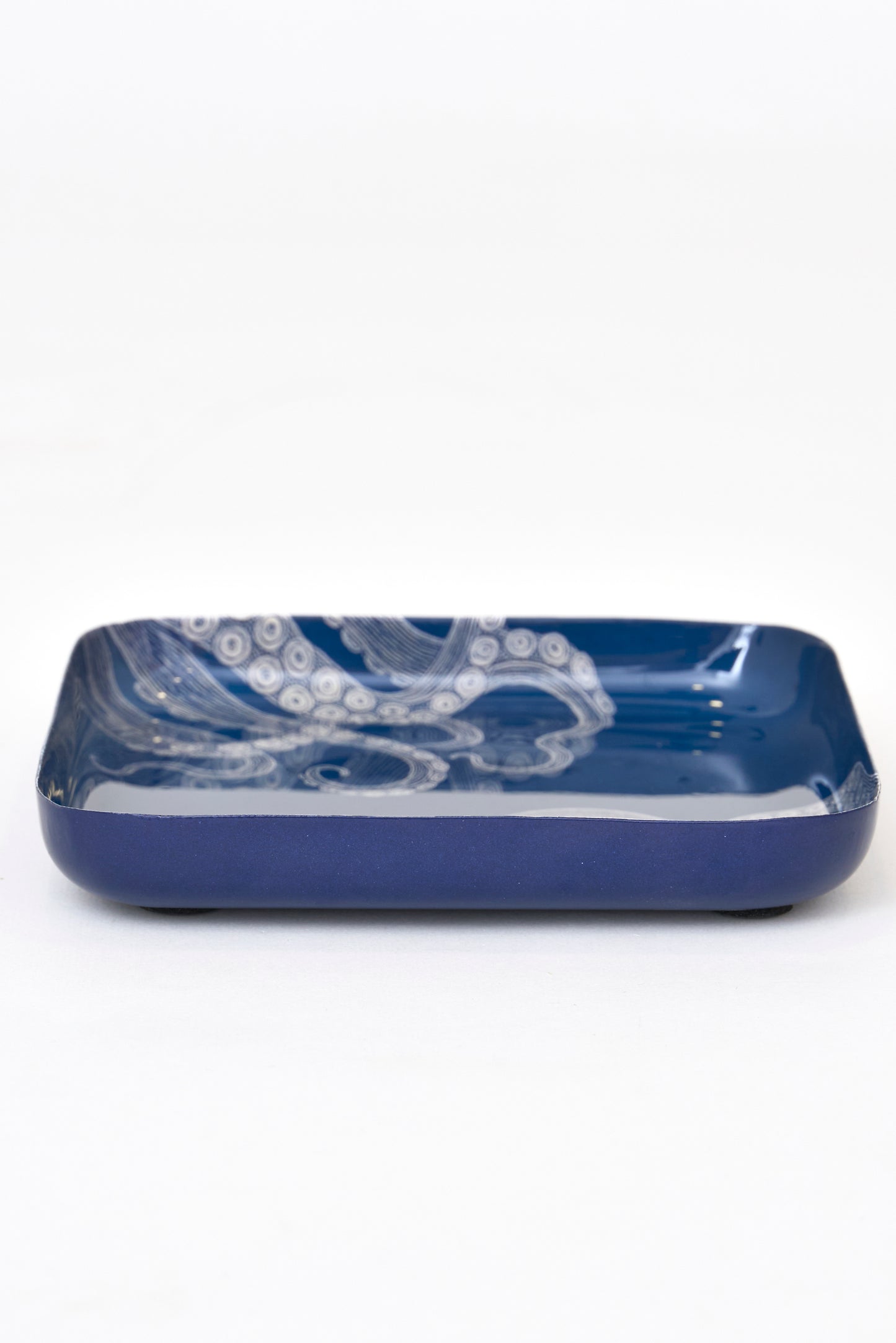 Bandeja metal pulpo formato cuadrado