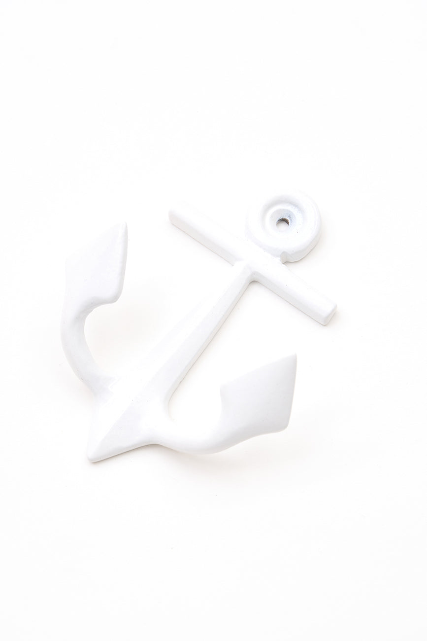 Perchero ancla lacado en blanco - D846B
