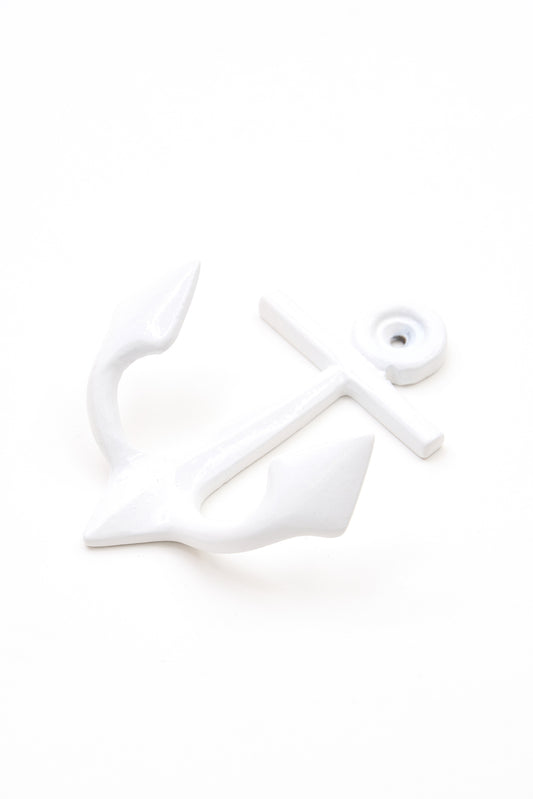 White lacquered anchor coat rack - D846B