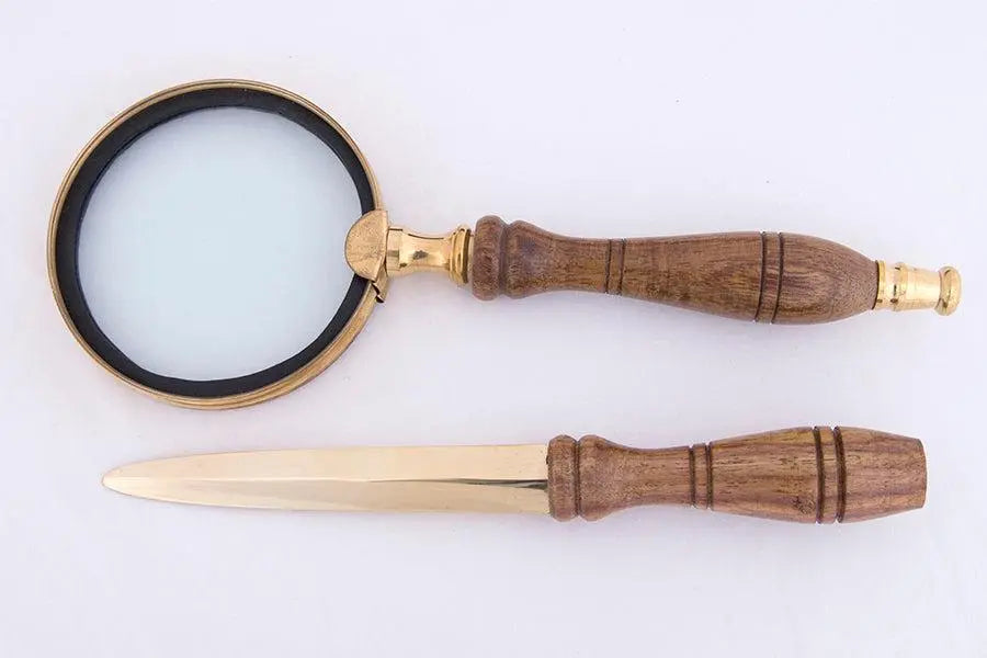 Set abrecartas y lupa con su estuche - D895 Batela