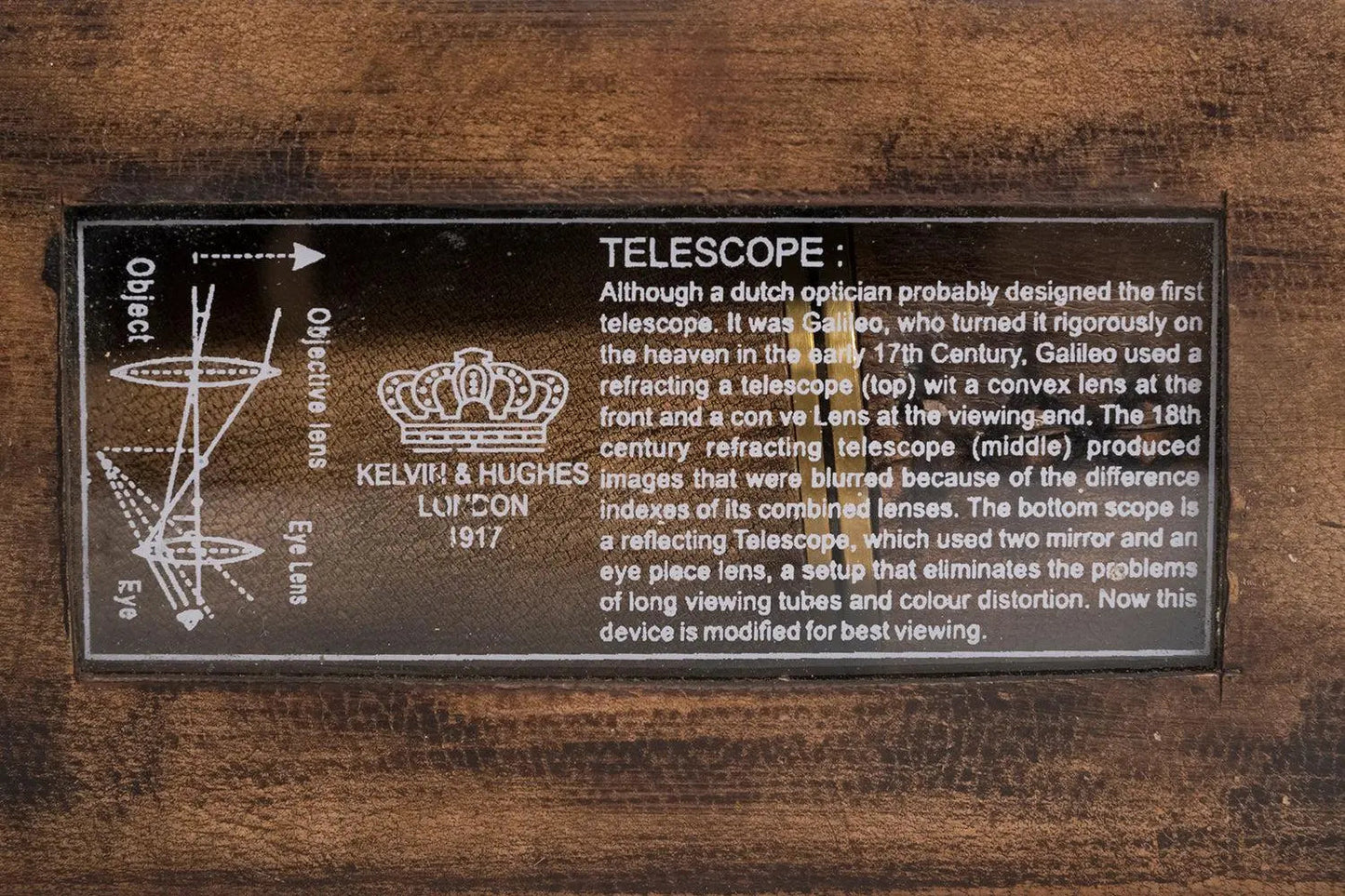 Telescopio con estuche de cuero - D929 Batela