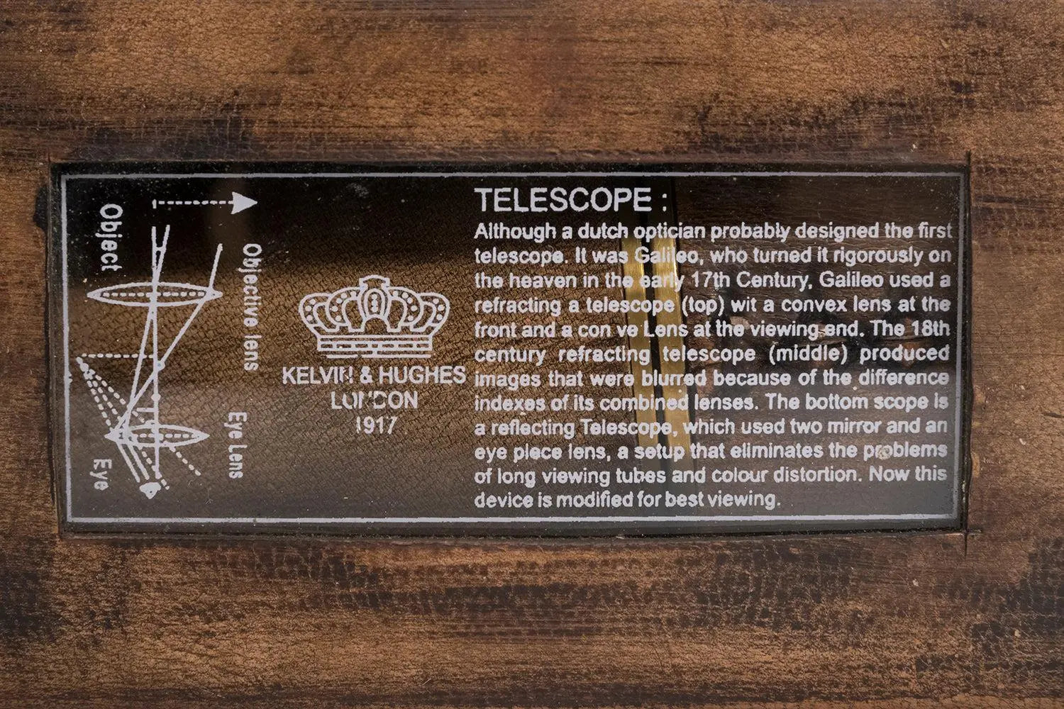 Telescopio con estuche de cuero - D929 Batela