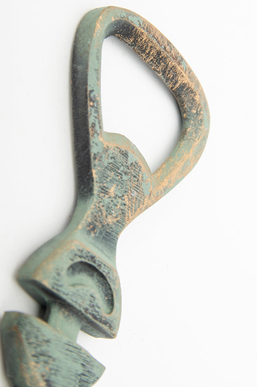 Anchor-shaped metal bottle opener