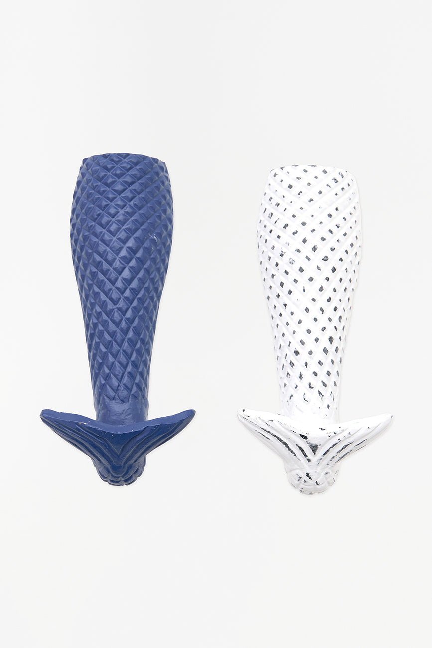 Perchero de cola de pez azul - D966A