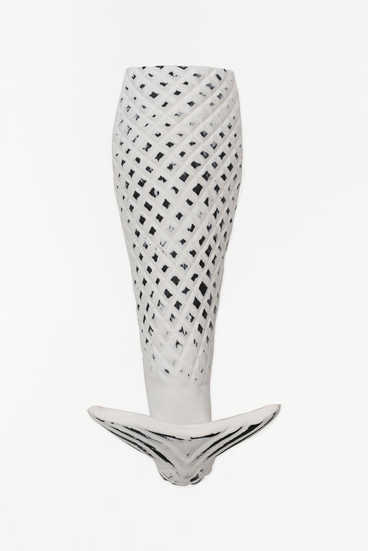 White Fishtail Coat Rack - D966B