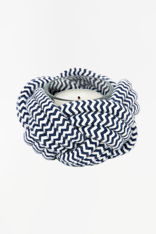 Rope candle holder