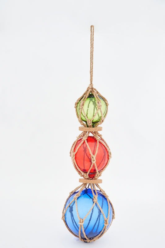 Buoys in 3 sizes connected by a rope - D1217